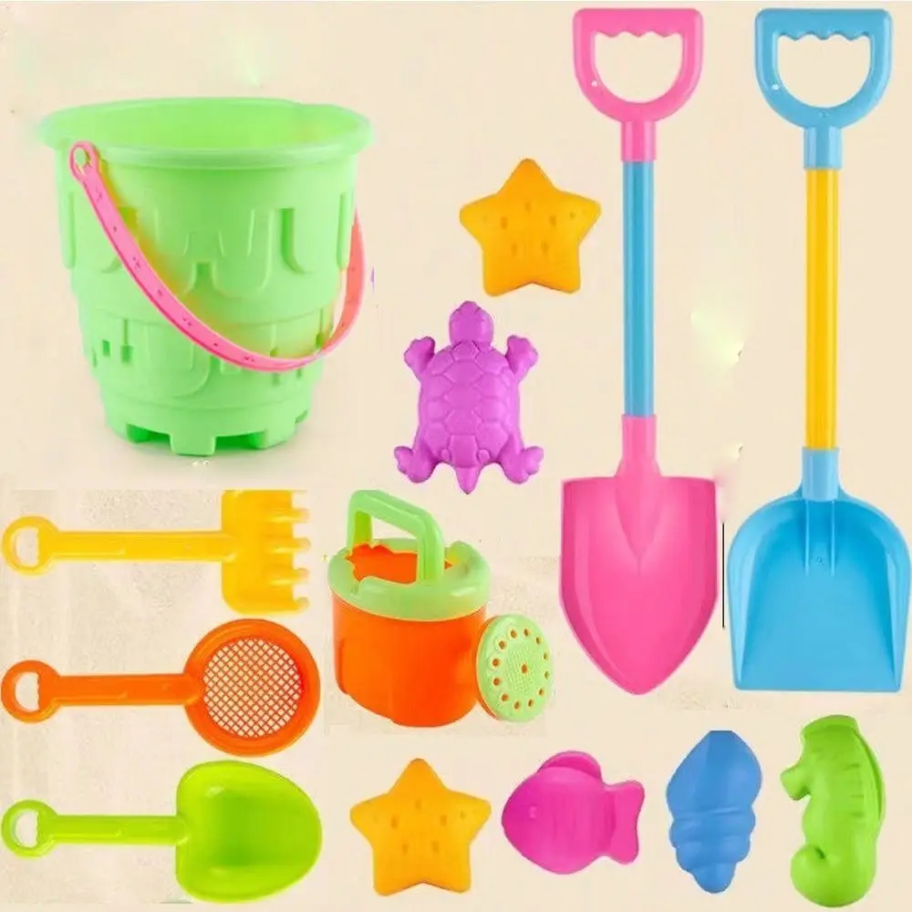 Shovel Parent-child Beach Kettle Outdoor Games Set Beach Play Toys Beach Digging Tool Toy Beach Bucket Toys Beach Water Play beach toys for kids 7 17pcs baby beach game toy children sandbox set kit summer toys for beach play sand water play cart