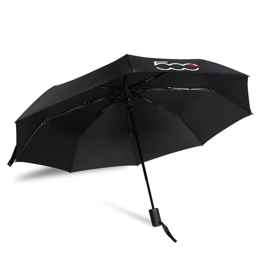 Car logo umbrella fully automatic folding windproof for Fiat 500 series