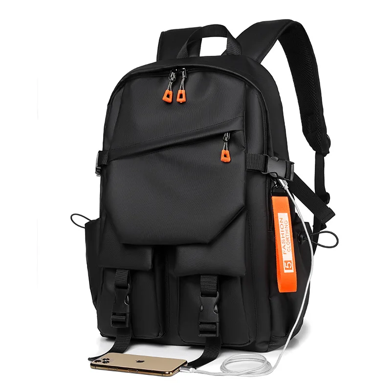 

Men's Large Capacity Casual Sports Backpack Oxford Fabric College Student Travel Backpack Multifunctional Computer Bag