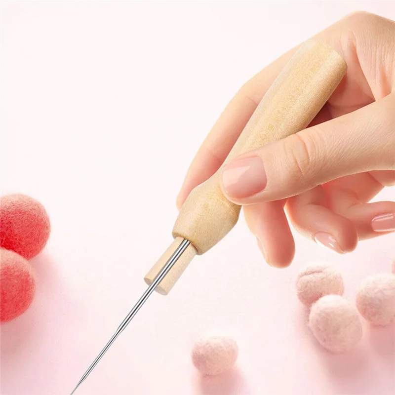 Durable 16Pcs Needle Felting Tools Poking Felting Needle Handles Replacement Punch Holder Wool Needles Handles