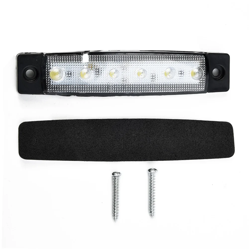 

DC 12V 0.5W 5LM 2835 SMD LED Super Bright White12V 6 LED Side Marker Light For Side Marker Tail Side Lights 95*20*8mm