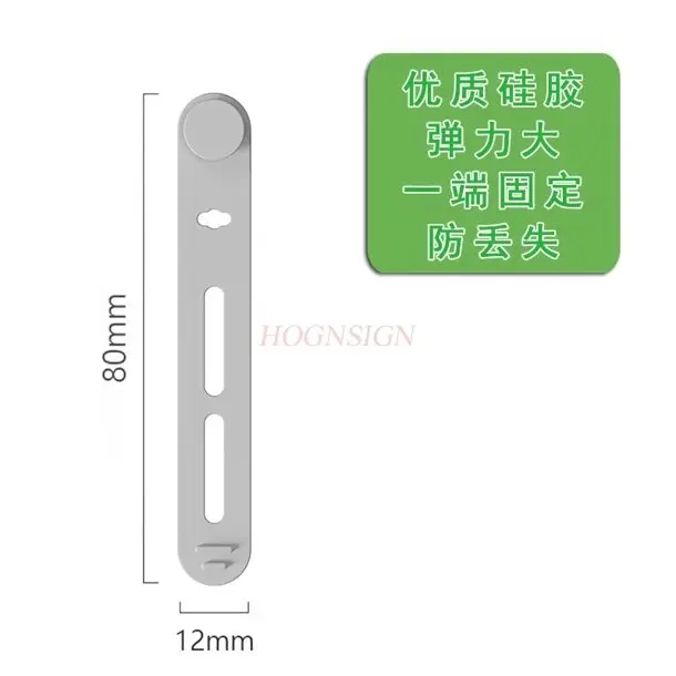 5개 한쪽 끝 고정 데이터 케이블 정리기, 헤드폰 감기 장치, 분실 방지 실리콘 케이블 타이, 허브, 전화 케이블, 컴퓨터