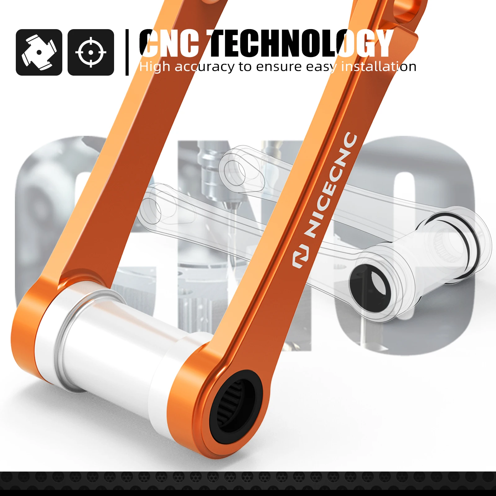 Für KTM SX 125 SXF 250 SXF 450 XC-F 350 450 2016-2022 Tieferlegung Link Linkage Arm Für Husqvarna TE 300 FE 450 Für GasGas EC 300 – Detail 5