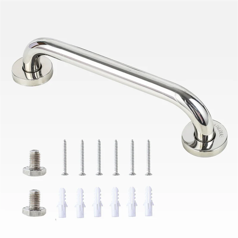 Stainless Steel Multi-function Bathroom Safety Grab Bars Shower Hand Grip Handle Toilet Rail Bar Safety Support Non Slip Tool images - 6