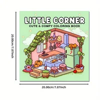 Deluxe Cute Little Corner House Coloring Book - Paper, Anti-Stress Art Therapy, Perfect for Adults - Relaxing Coloring Spaces 2
