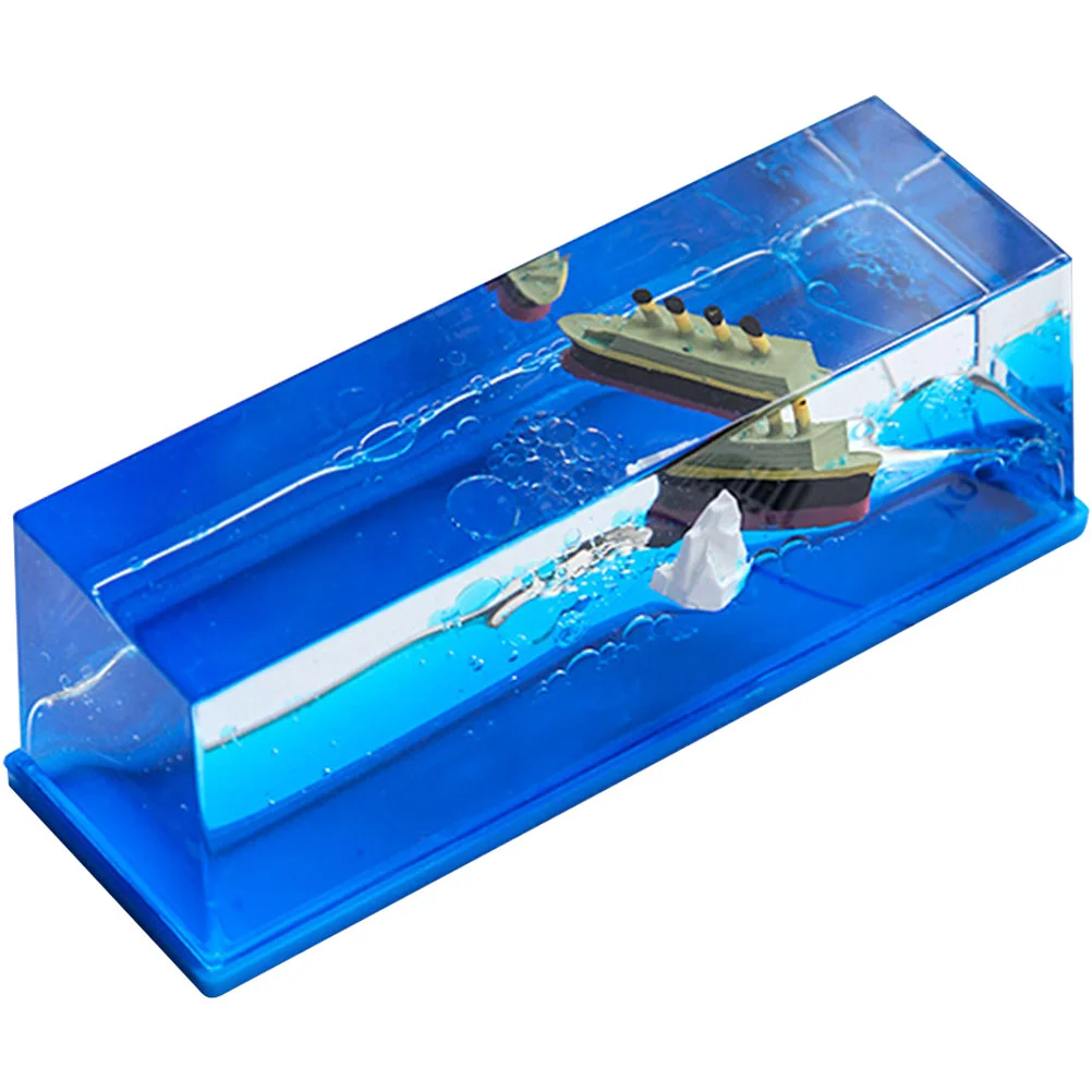 

Home Decorations for Living Room Cruise Ship Fluid Drift Bottle Him Gifts Boyfriend Husband Birthday Unique