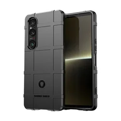 Shockproof Rugged Shield Matte TPU Protective Case for Xperia 10 V (Black)