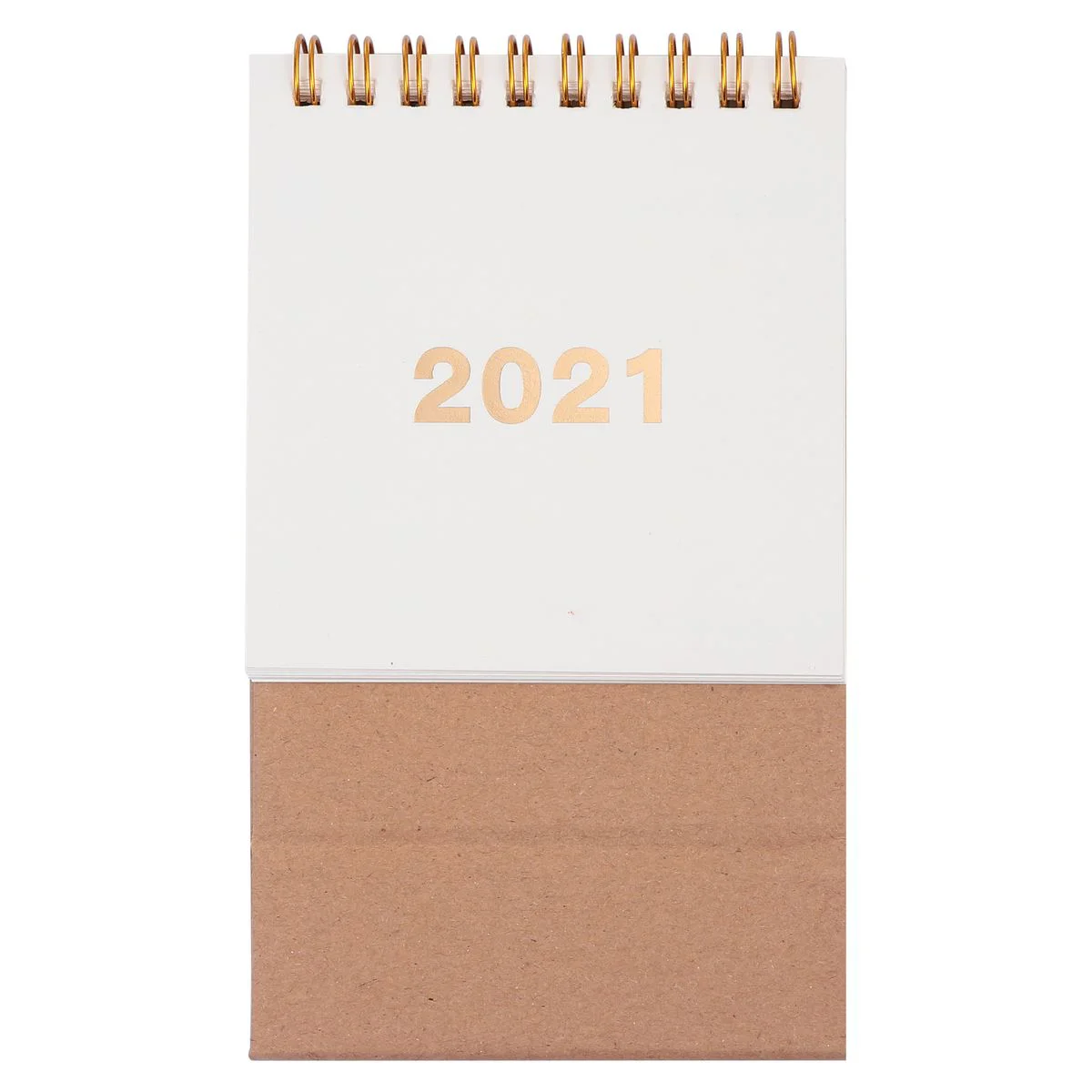 

Desk Calendars 2021 Planner Memo Foldable Diary Standing White Tabletop Coil Office