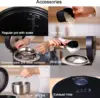 Reducing Rice Cooker 2 Cups Uncooked Small Induction Rice Cooker Maker Rice and Grain Multi-Cooker with Stainless Steel Inner Po 4