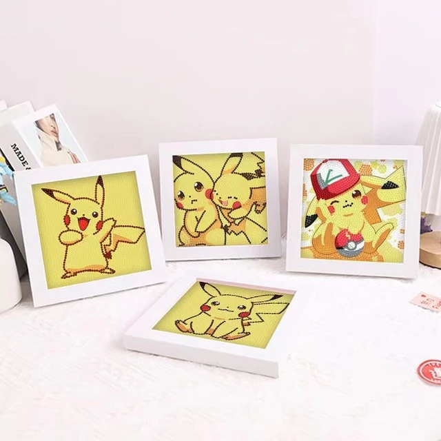 Animation Cartoon Pokemon Diamond Painting Kit DIY Diamond Automatic  Synthesis Animation Picchu Sticker Children's Toy Gift. - AliExpress