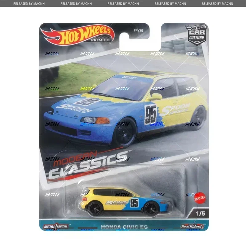  핫 휠 프리미엄 자동차 문화 현대 클래식 1/64 소년을위한 장난감 다이 캐스트 폭스 바겐 Corrado Mazda MX5 Miata Honda Civic