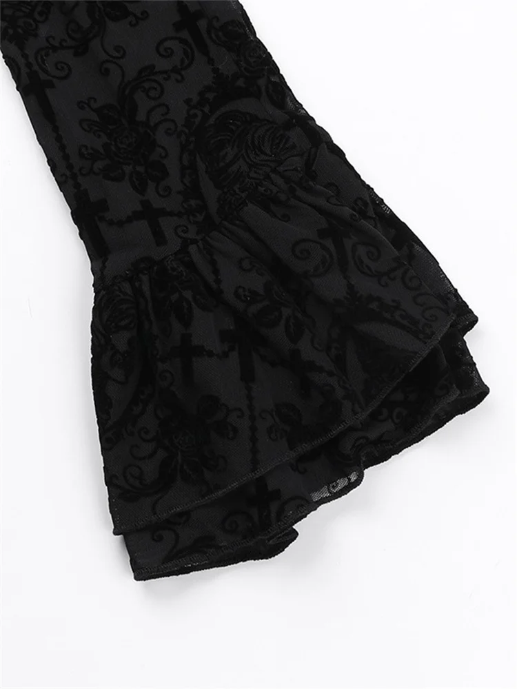 Cappotto Gotico Steampunk Donna – Maniche A Svasata, Pizzo Patchwork, Stile Vittoriano Medievale Per Halloween E Carnevale