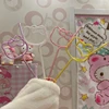 Hello Kitty Drinking Straw Anime Kt Cat Doll Shape Straw Cartoon Straw Reusable Colored Straw Hose Drink Juice Milk Straw Gift 1