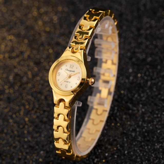Relojes altın kaplama kadın bilezik kol saati kız kuvars Analog saat saat  sıcak satış yüksek kaliteli