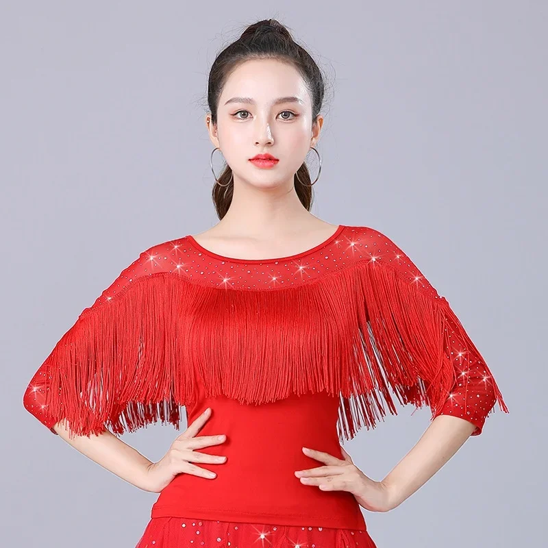 Modern Dance Top Women New Exercise Clothing Square Dance Clothes Fashionable Ballroom Clothes National Standard