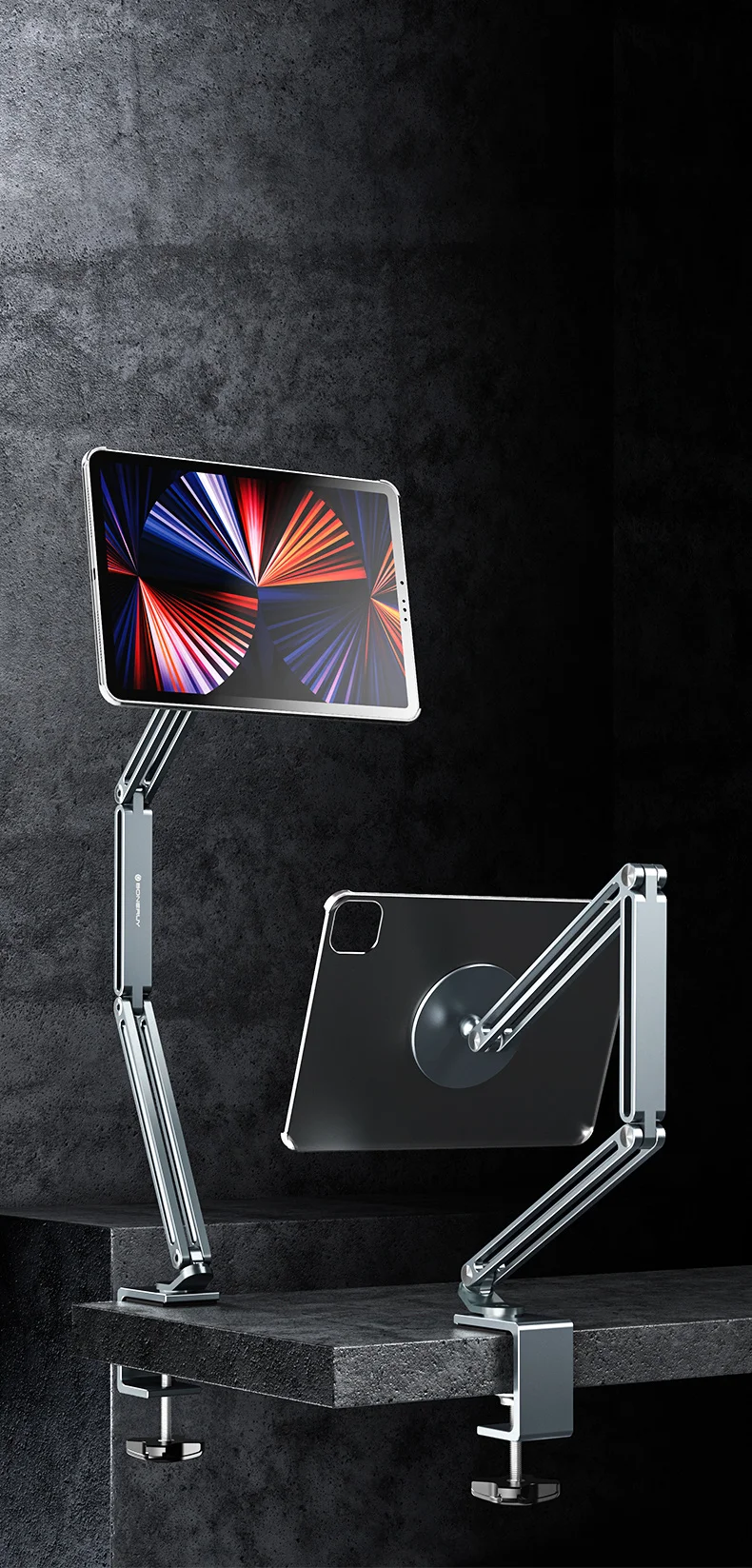 Artpowers Tablet Holder Foldable Pad Stand Support For Bed Desk For Ipad 10 11 12 Pro