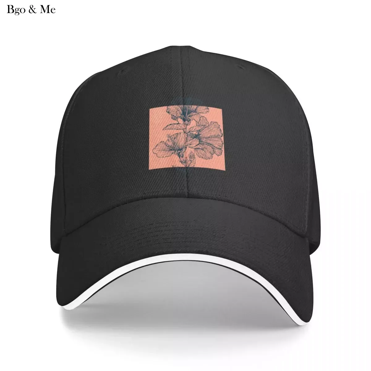 

2023 New Hibiscus Colors Baseball Cap Rugby black Women's Cap Men's
