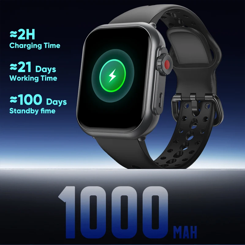2026 New Women Watch Ultra 2 SE Smart Watches 1000mAh 1.85"AMOLED Full Touch Screen BT Call Smartwatch For IOS Android Gift 6