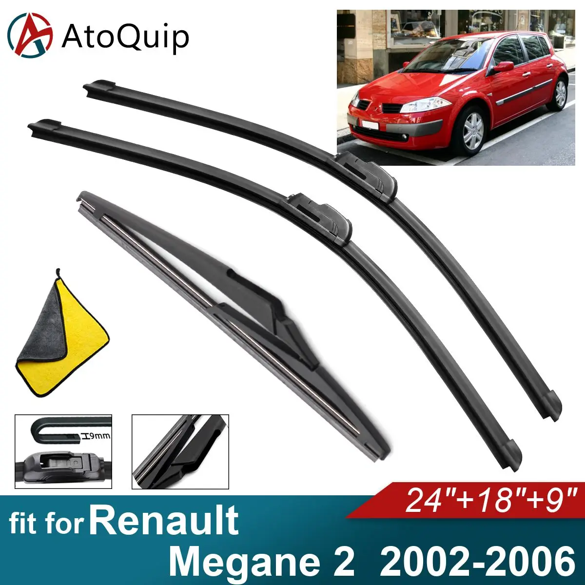 

Задние щетки стеклоочистителя для Renault Megane 2