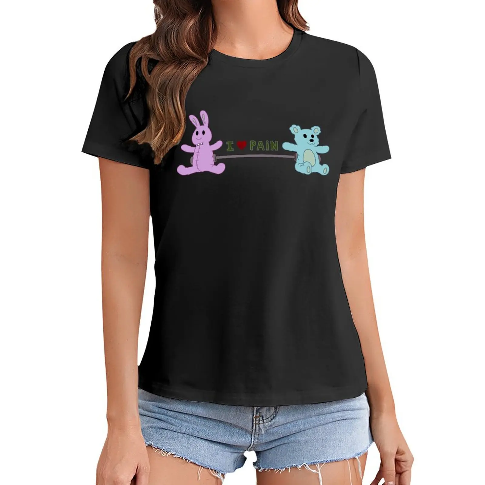 

I Heart Pain T-Shirt customs Female clothing Women t-shirts