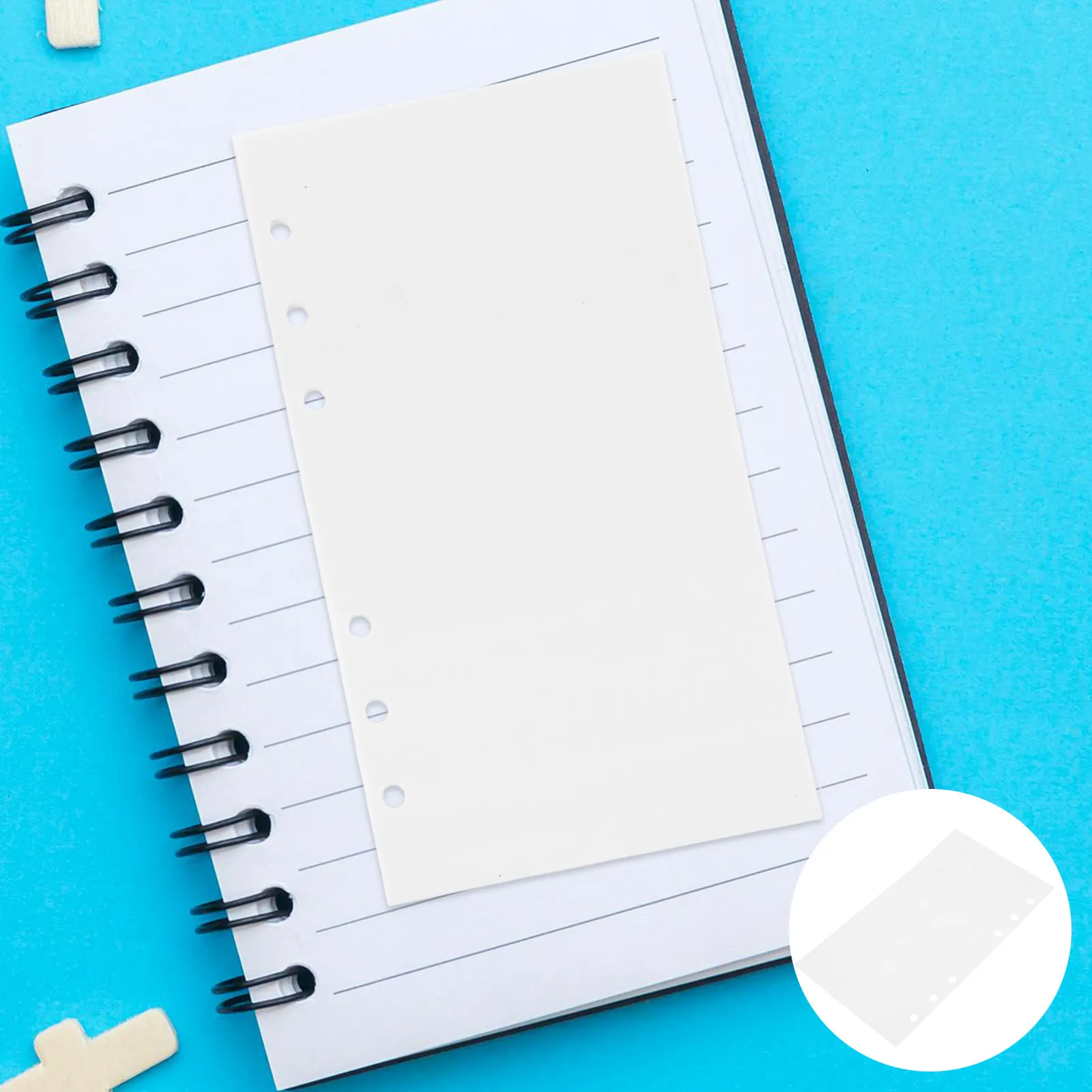 50매 A6 사이즈 양면 릴리스 용지 스티커 수집 앨범용 재사용 가능 6링 바인더..