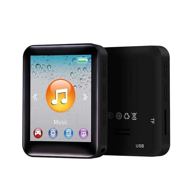 MP3 Music Player External Playback Walkman MP4 Compact Portable mini with Screen P4 can be Inserted Card/Recording/Multi-functio 