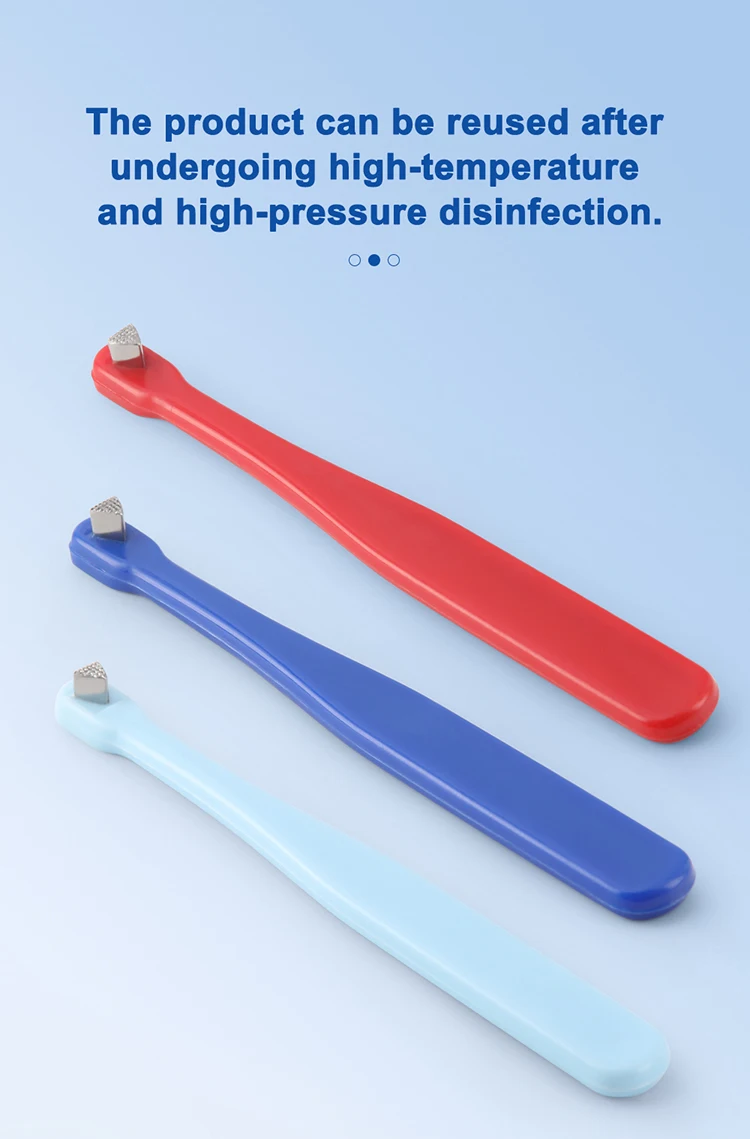 AZDENT Dental Kieferorthopädische Band Sitzer Drücker Manuelle Instrument Molaren Bands Biss Stick Sitzgelegenheit Gezackte Spitze Ring Push Lift – Detail 2