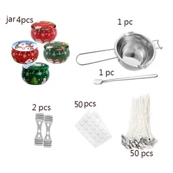 Deluxe Candle Making Kit with Pouring Pot and Wax Melting Hot Plate (F)