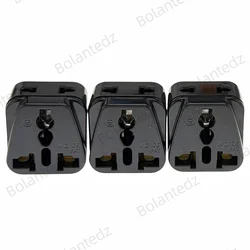 Universal 2 - in - 1 Travel Adapter for Australia and New Zealand - Grounded Type I Plug Socket (3pcs black)