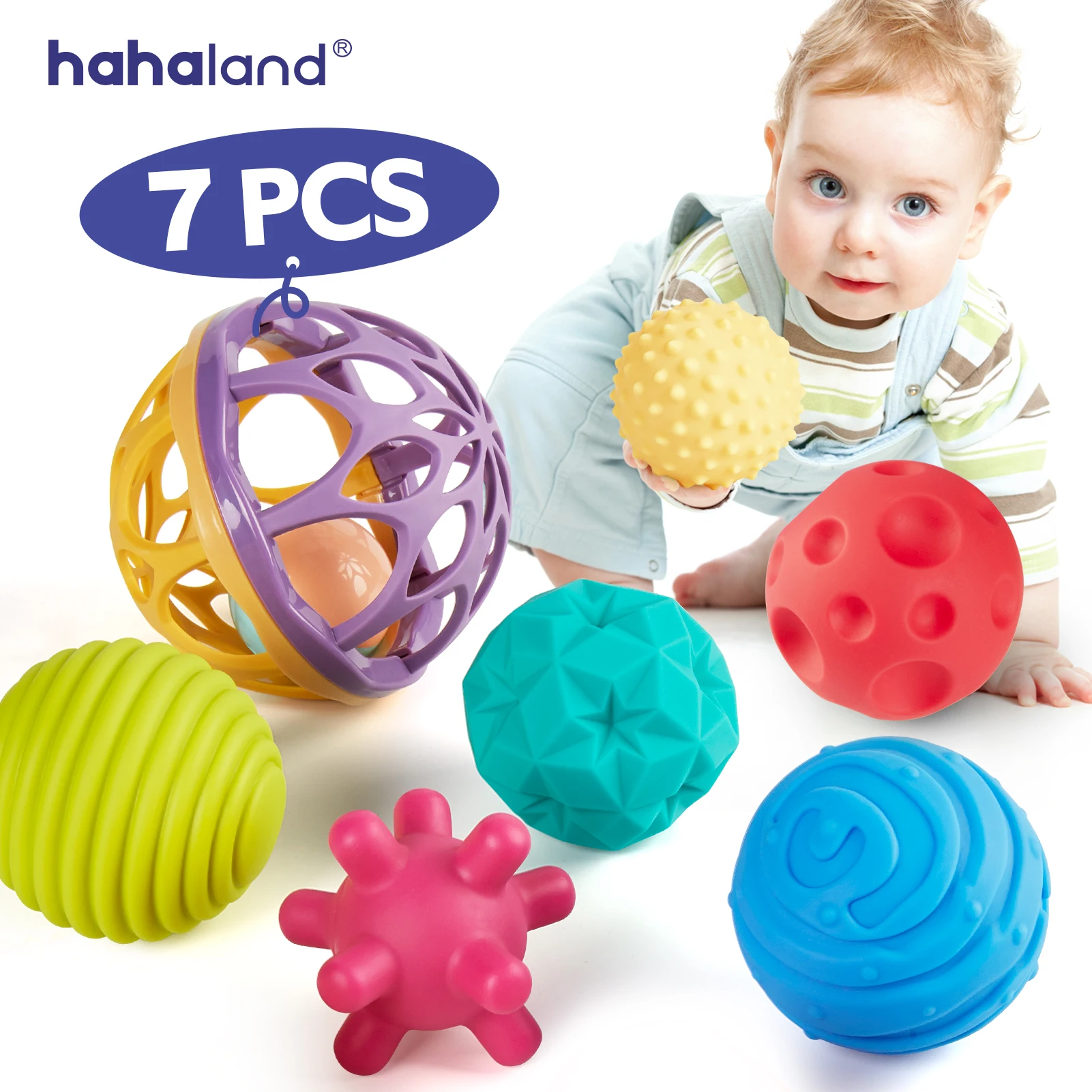 Hahaland сенсорные шарики детские игрушки для малышей 6-12 месяцев малыши 1-3