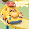 Baby Cartoon Toy Car Mini Press Go Vehicles Inertia Pull Back Cars Montessori Early Education Crawling Toys for Toddlers Boys 3