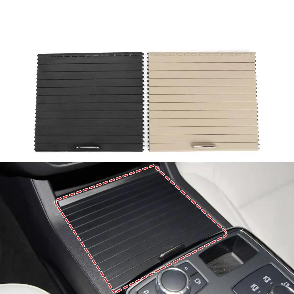 

New Car Center Console Shutters Cup Holder Slide Roller Blind Cover For Mercedes Benz Ml/Gl/Gle/Gls Class W166 W292 2012-2018