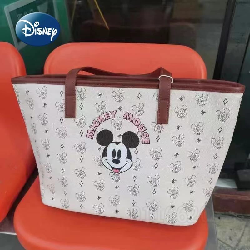 Disney Mickey New Women's Handbag Luxury Brand Original Women's Shoulder Bag Cartoon Women's Bag Large Capacity High Quality