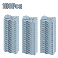 Elegant Sage Green Boho Gauze Table Napkins - Set of 10-100, 50x50cm (100Pcs Dusty Blue)