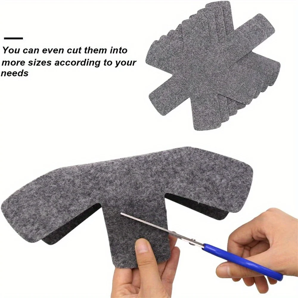 12 Piece Pot Protector Set (3 Sizes) - Stackable Pans Bowls Frying Pans & Glassware Mats PS Material Kitchen Tools