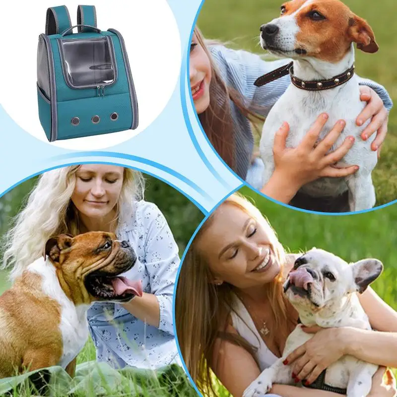 Foldable Pet Backpack Dog Cat Portable Travel Carrier Bag Folding Design Dog And Cat Bag For Walking Going Out Driving Traveling