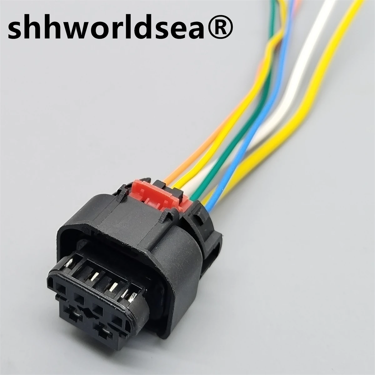 Shhworldsea 6 핀 자동 커넥터 여성 헤드 라이트 LED 테일 라이트 플러그 2302238-1 8992188-01 BMW 용