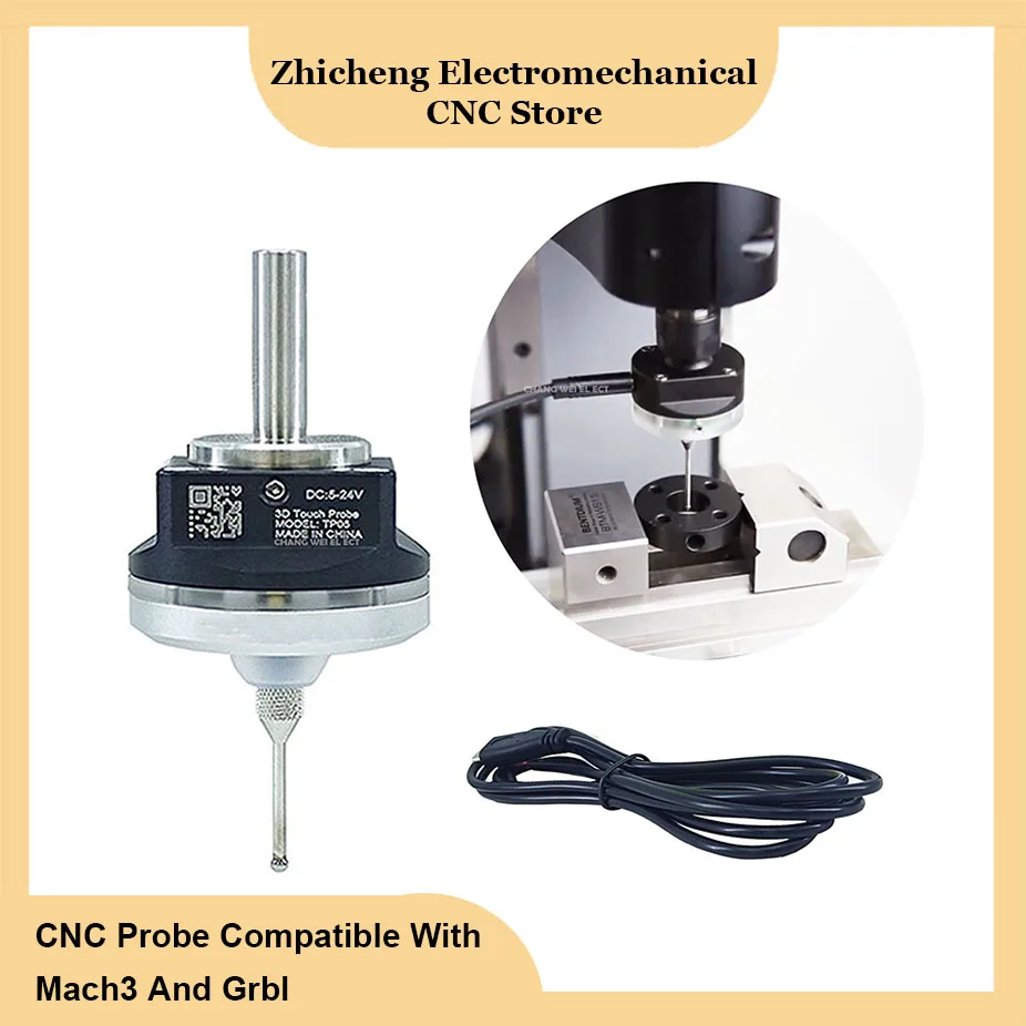 CNC Probe V6 anti-roll 3D Touch edge finder centering precision Compatible with mach3 and grbl