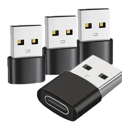 Universal USB - C to USB 2.0 Adapter - Male to Female Converter for Mobile Devices and Laptops (4pcs)