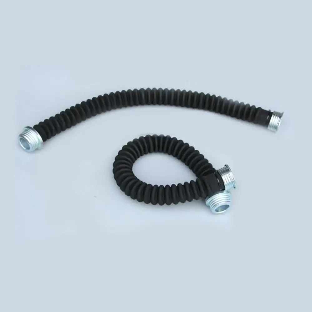 40mm Rubber Thread Hose Connector 0.5m/1m Length Gas Mask Tube Respirator Respirator Connection Tube Gas Mask Accessories