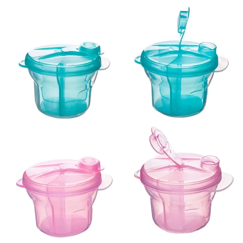 3 Compartment Divided Portable Formula Dispenser BPA Free Food Container Baby Food Organiser Travel Portable