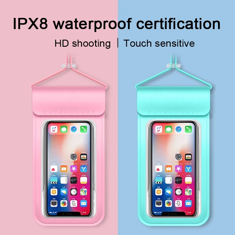 Universal Waterproof Phone Case Waterproof Bag Suitable For Mobile Phone Swimming Case 360&deg; Swim