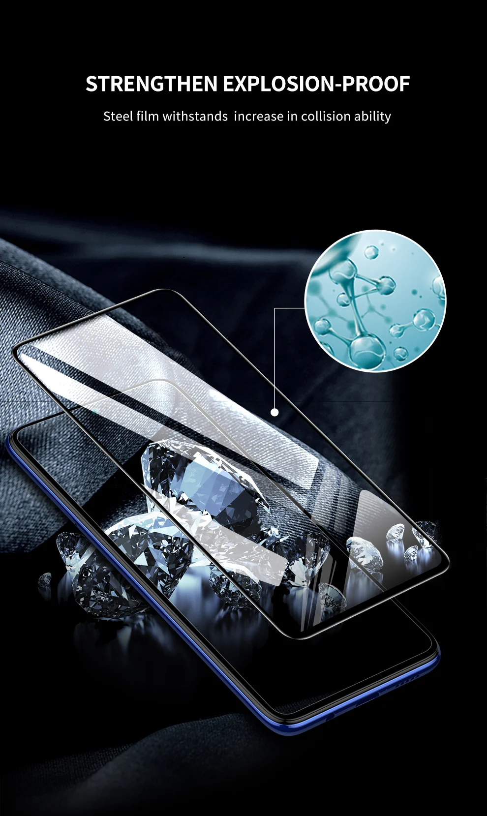 SmartDevil Vollständige Abdeckung aus gehärtetem Glas für Xiaomi POCO F6 X3 Pro GT X3 Displayschutzfolie für Poco F6 Pro HD – Detail 5