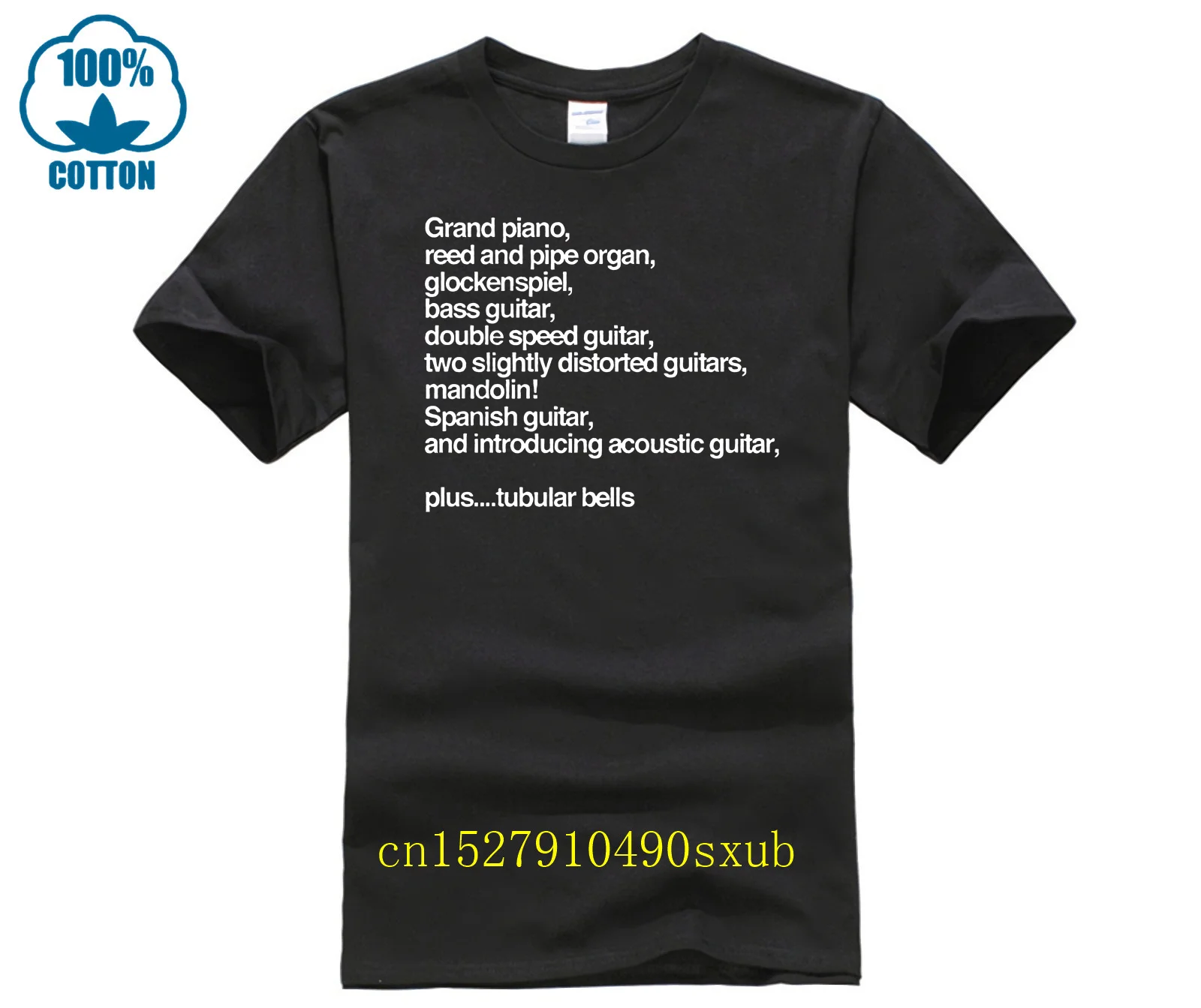 Ispirato A Mike Oldfield T Shirt Tubolari Bells Instruments Old Skool Hooligans Fashion Style Men Tee Cheap Wholesale Tees