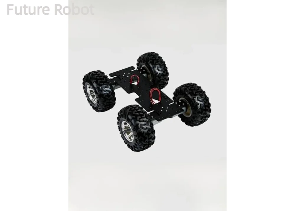 5Kg Load 4WD Robot Car Chassis Off-Road Type Super Large Chassis DC Deceleration Motor RC Car Off-Road Wheels Programmable Tank
