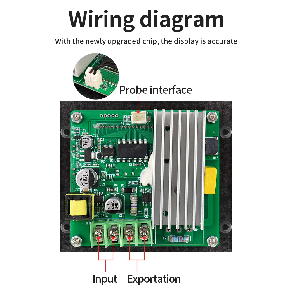 LCD Digital Temperature Controller Digital Thermostat Temperature Conditioning Controller with NTC Thermal Probe ZFX-W2141