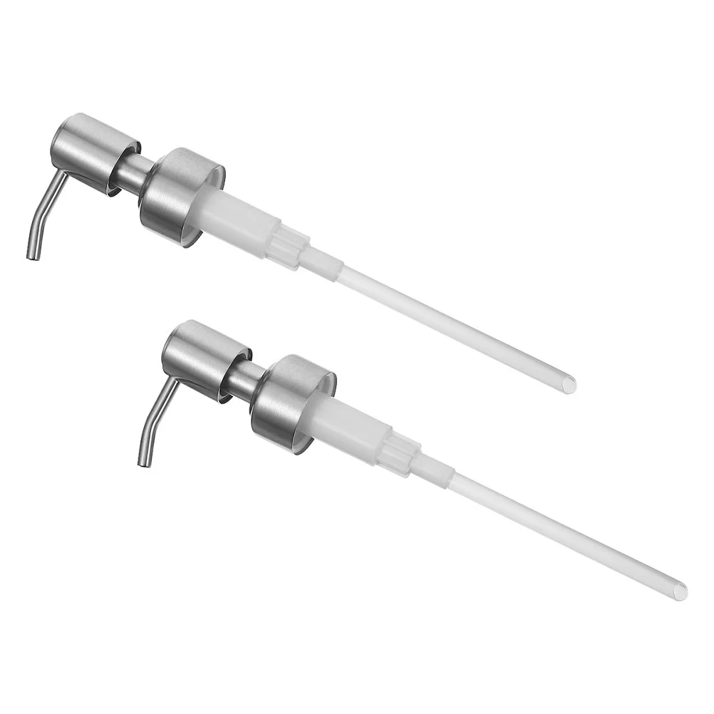 

2 Pcs Sprinkler Hand Lotion Bottle Replacement Pumps Nozzle Pressure Emulsion Head Stainless Steel Perfume Travel