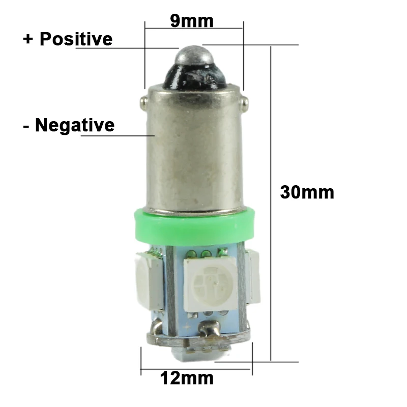 10Pcs 6V 6 Volt BA9S T11 233 T4W LED White Interior Dome Map Side Light 10Pcs 6V 6 Volt BA9S T11 233 T4W LED White Interior Dome Map Side Light