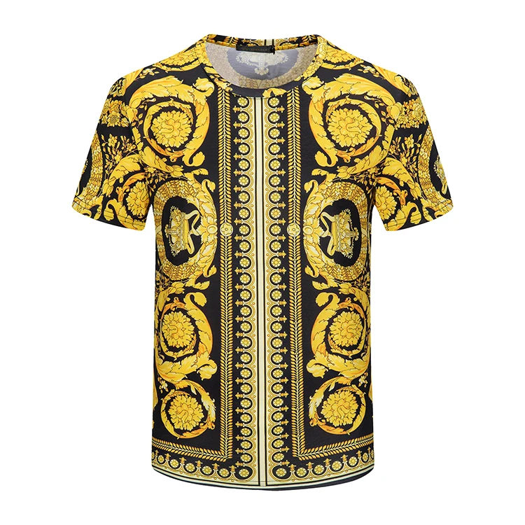 Мужская Летняя Повседневная футболка с коротким рукавом и круглым вырезом |