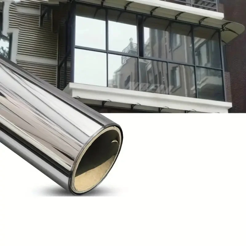 1pc Window Film Sunscreen Glass Window Sticker UV Protection One-way Perspective Anti-peeping Tint Heat Shield Film window film window privacy film window sticker